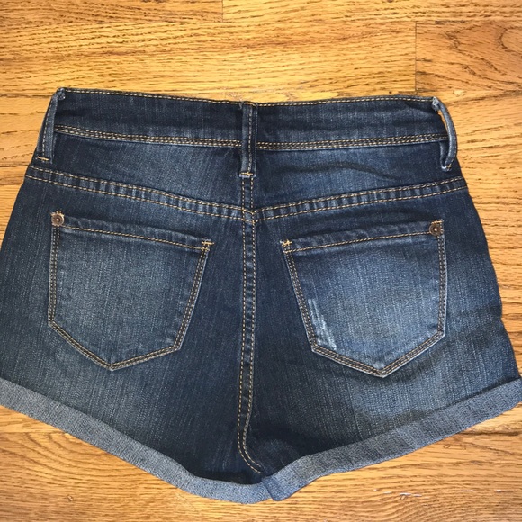 High Rise Jean Shorts - Picture 2 of 2